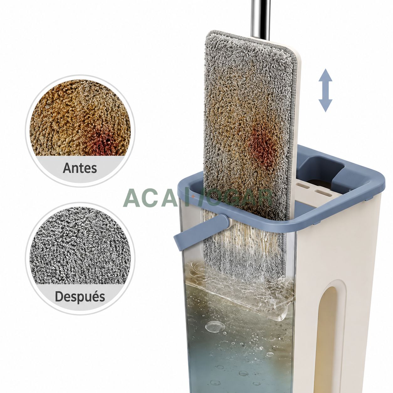 Mopa Plana con Cubo Escurridor y Microfibra™