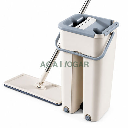 Mopa Plana con Cubo Escurridor y Microfibra™